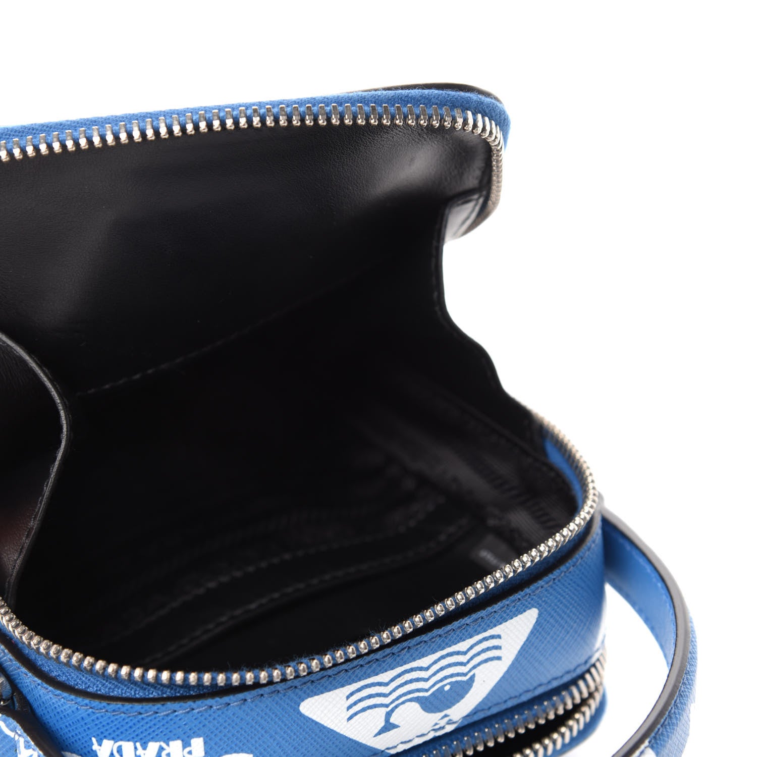Prada Saffiano Whale Brique Crossbody Messenger Bag Marea 5 of 11
