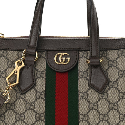 Gucci GG Supreme Monogram Small Ophidia Tote Bag Brown 8 of 11