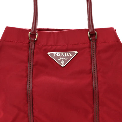 Prada Tessuto Nylon Tote Red 7 of 9