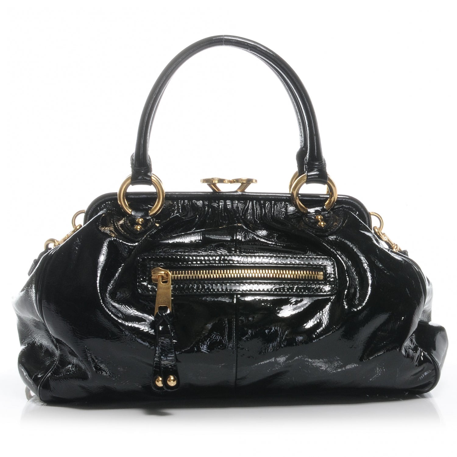 Marc Jacobs Patent Stam Black 1 of 7