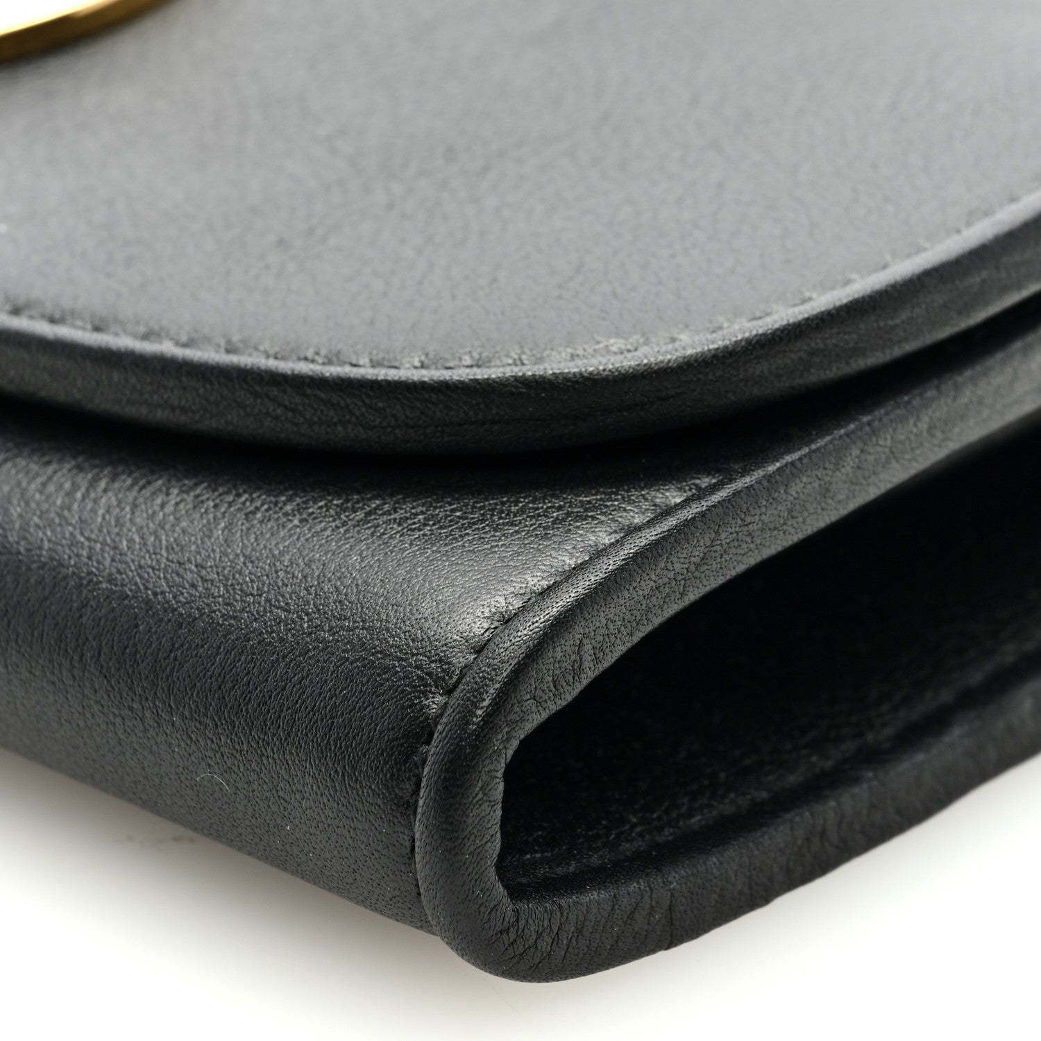 Gucci Roxy Calfskin Blondie Continental Chain Wallet Black 8 of 8