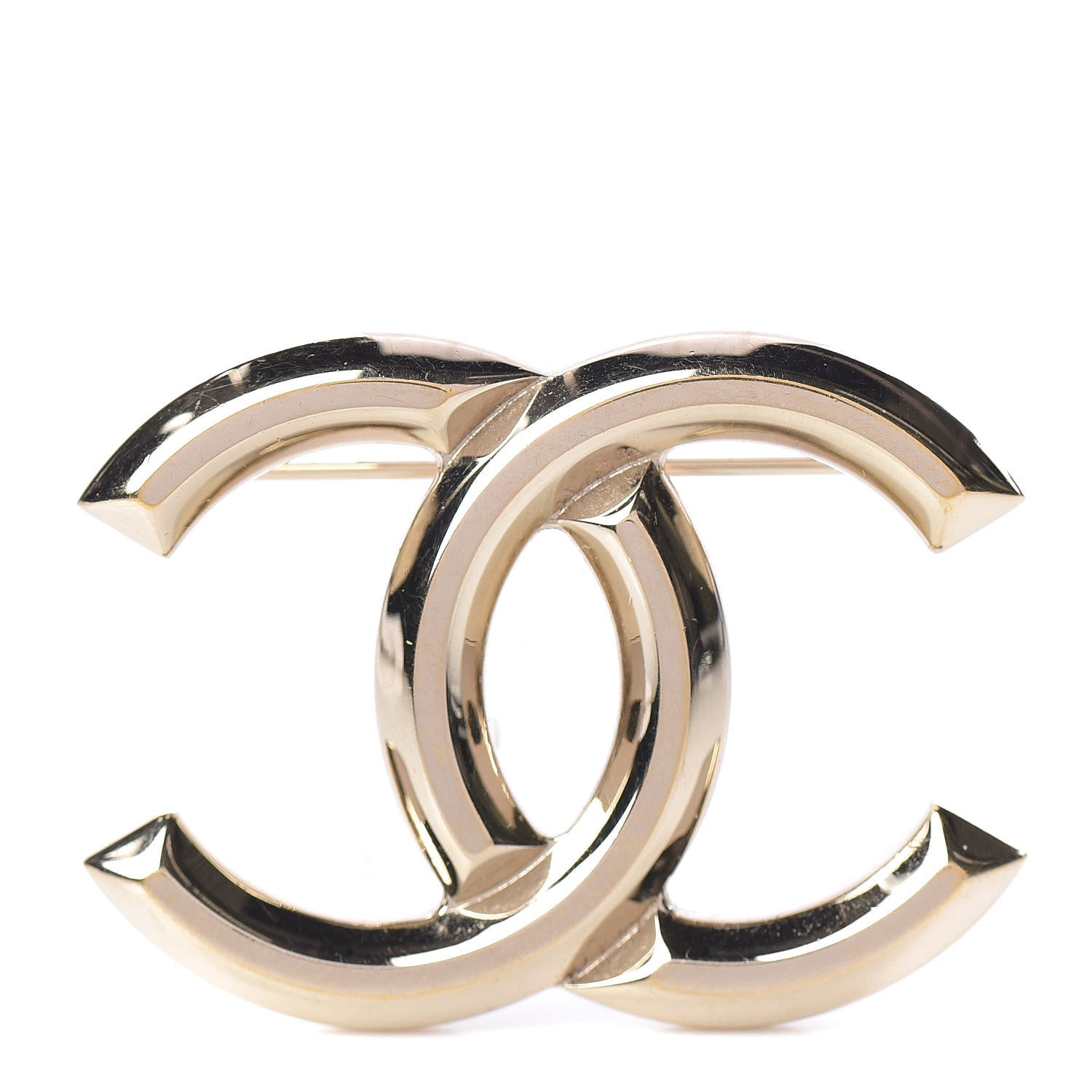 Chanel CC Brooch Gold 1 of 4