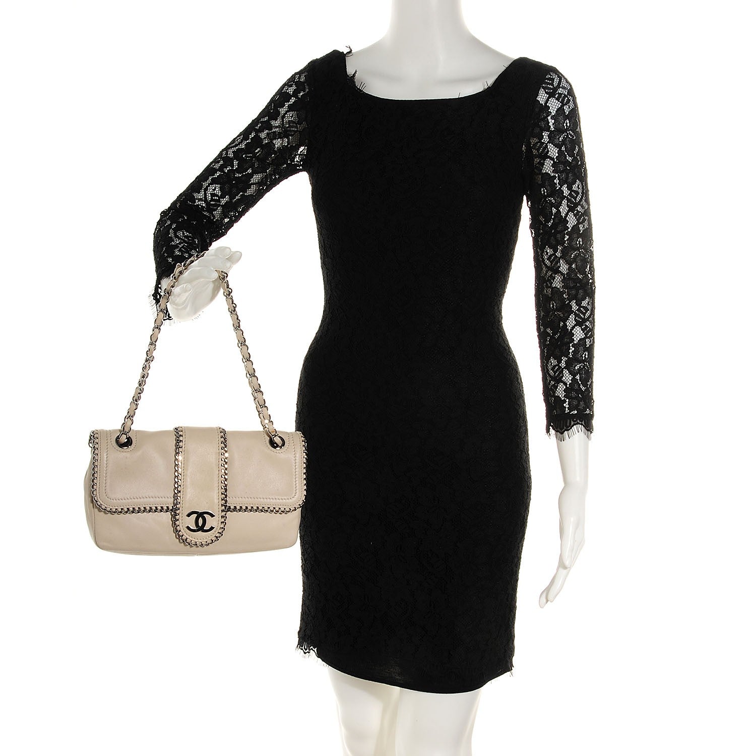 Chanel Lambskin Medium Madison Flap White 2 of 15