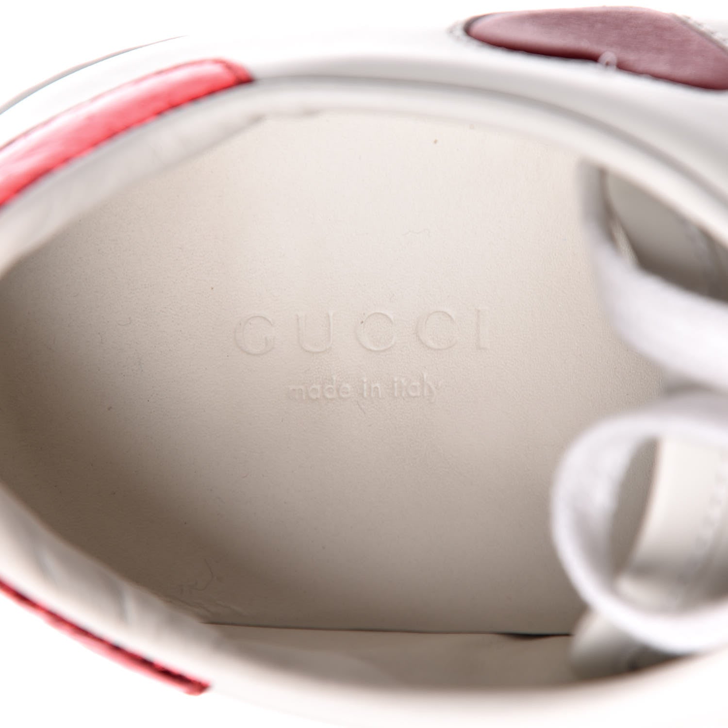 Gucci Calfskin Web Heart Embroidered Womens Ace Sneakers 37 White 6 of 10