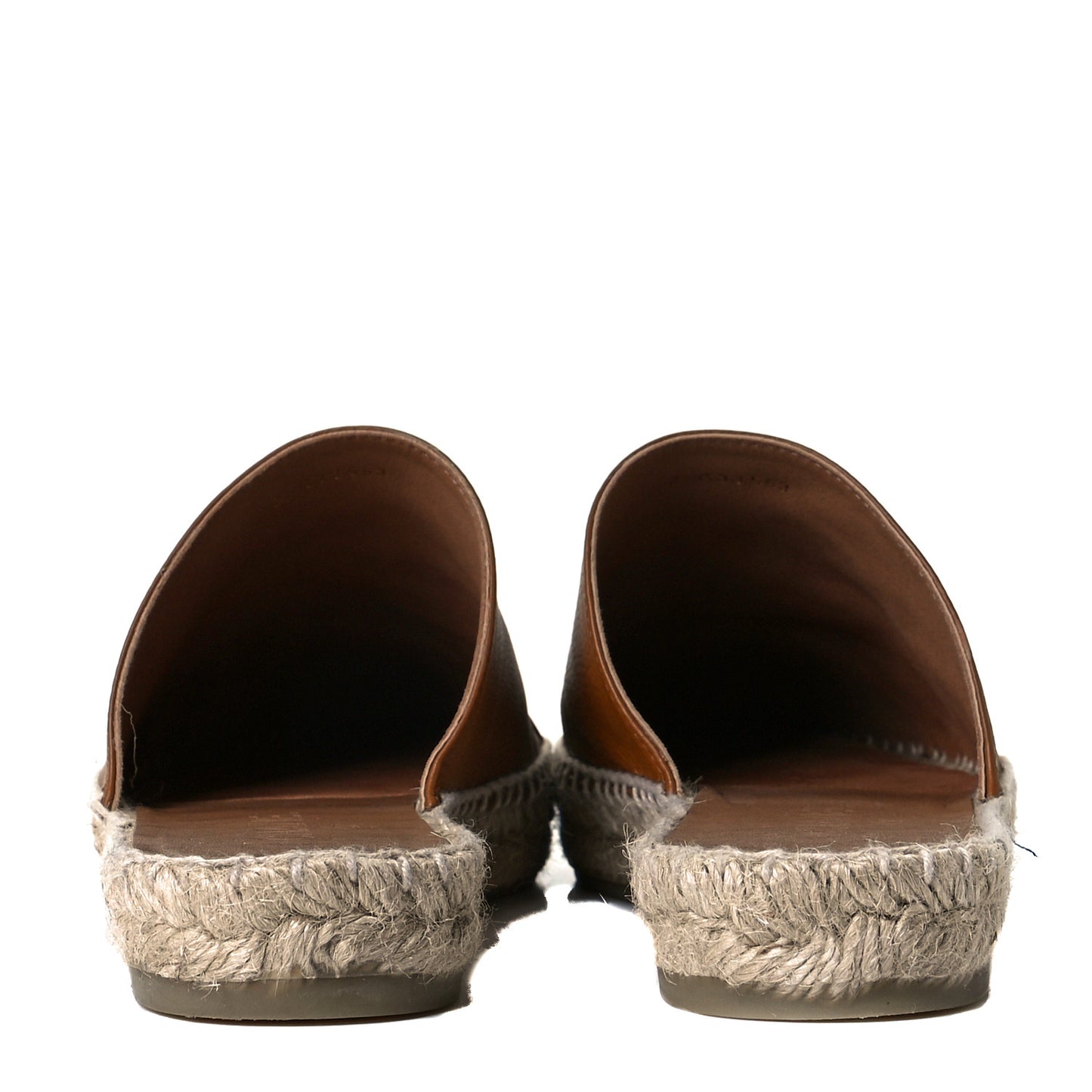 Calfskin CC Espadrille Mules 39 Light Brown