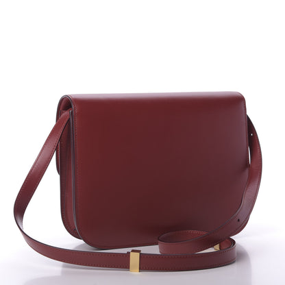 Celine Box Calfskin Medium Classic Box Flap Bag Red 3 of 9