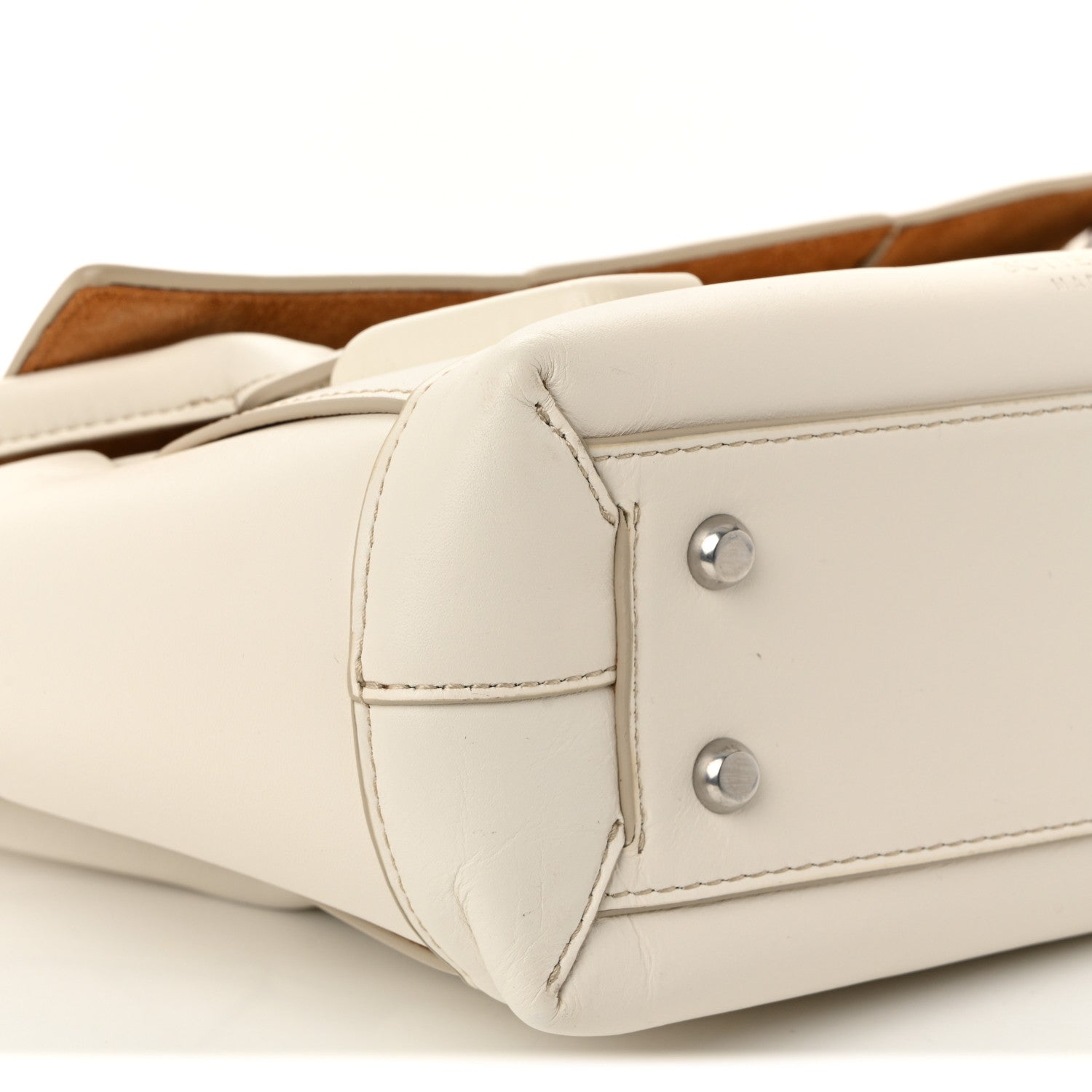 Bottega Veneta French Calfskin Maxi Intrecciato Arco 33 Bianco 8 of 9