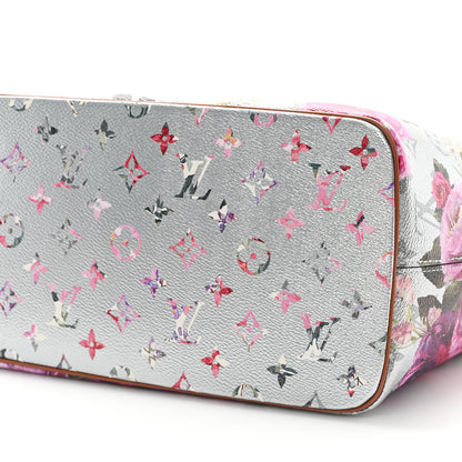 Louis Vuitton Metallic Monogram LV Garden Neverfull MM Silver 10 of 10