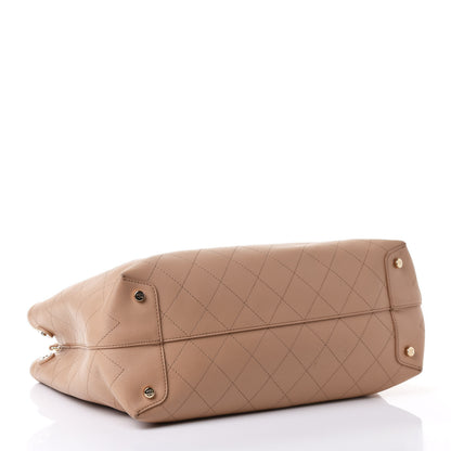 Chanel Calfskin Large Serial Shopper Tote Beige 3 of 4