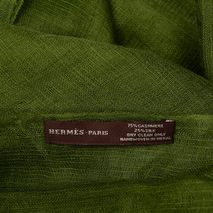Hermes Cashmere Silk Plume Unie Stole 5 of 5