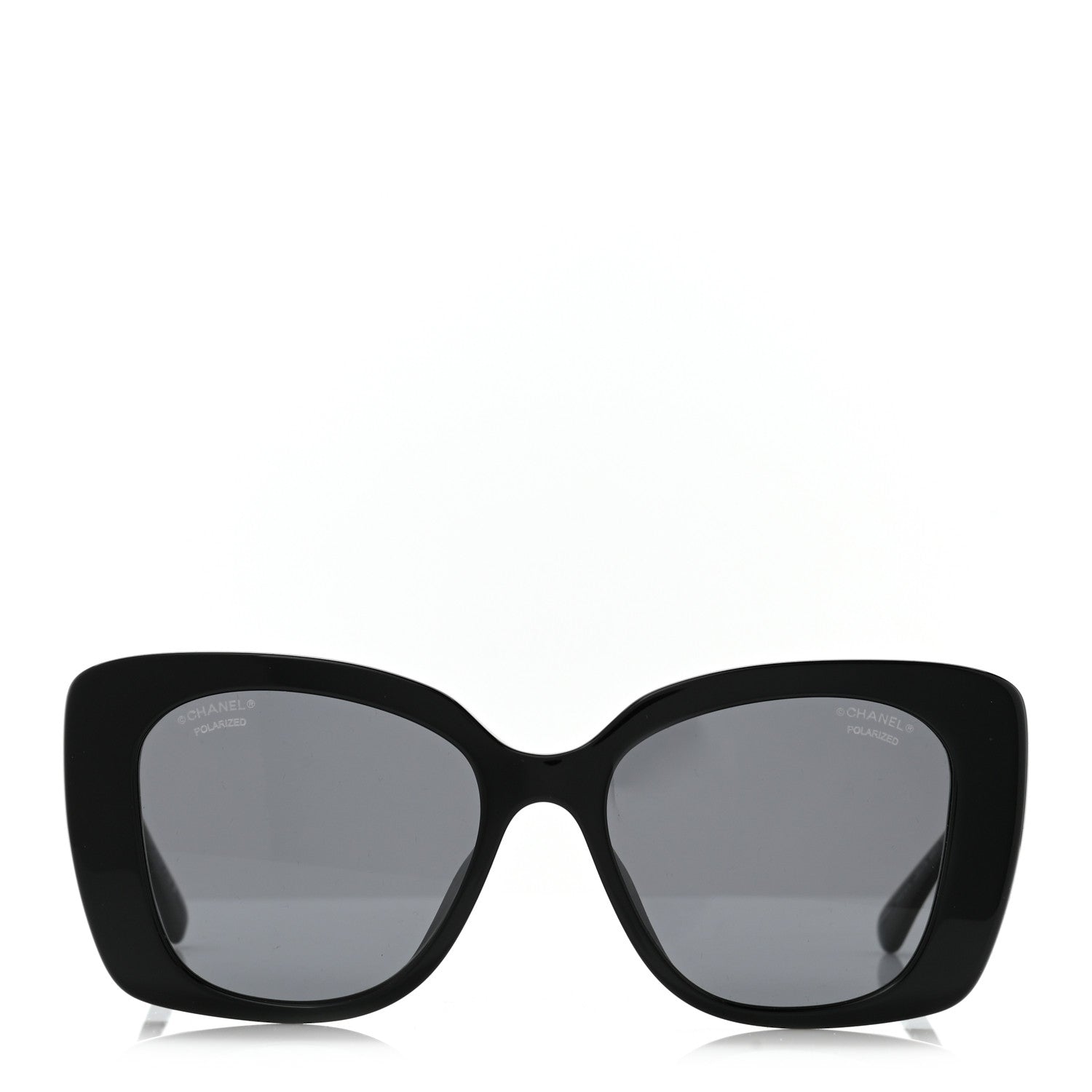 Chanel Acetate Strass Square Sunglasses 5422 Black 2 of 9