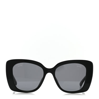 Chanel Acetate Strass Square Sunglasses 5422 Black 2 of 9