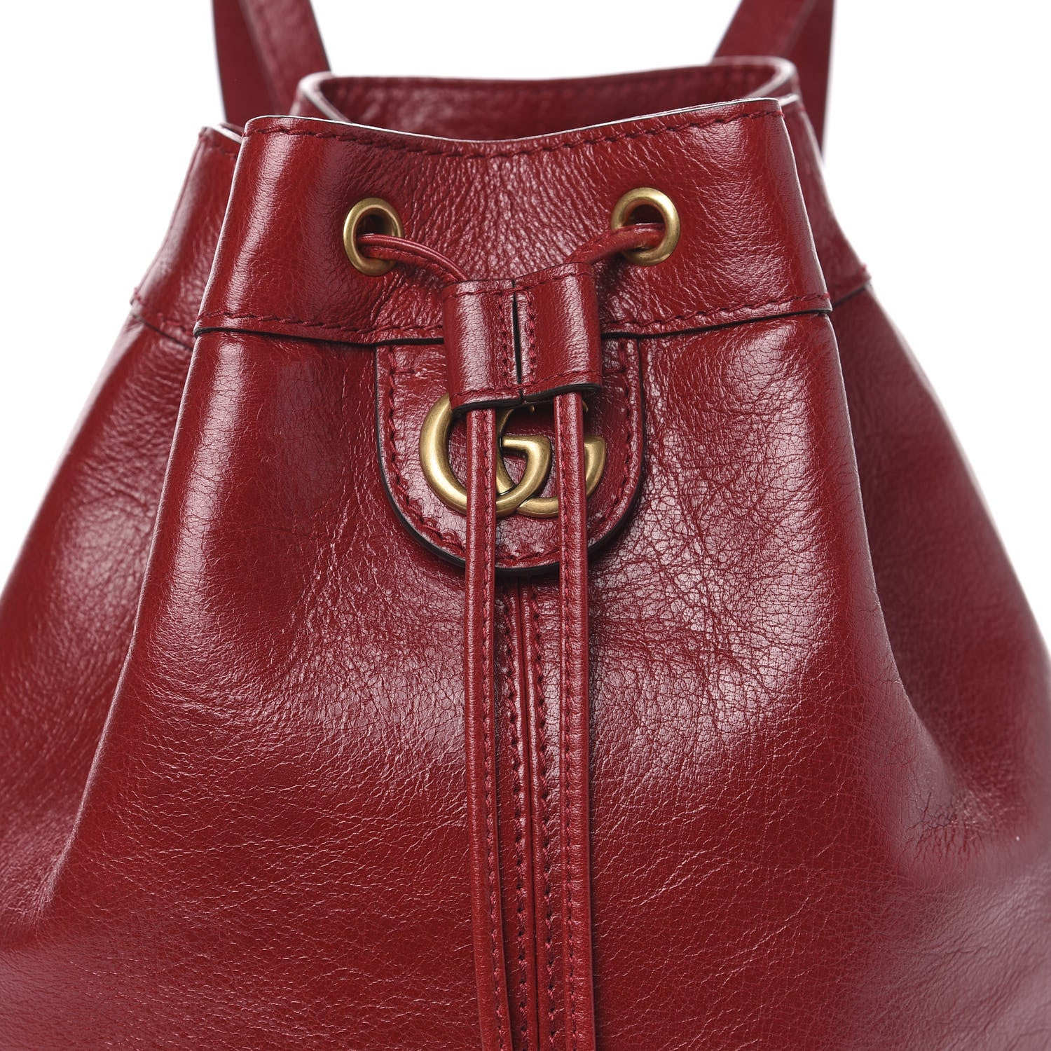 Gucci Piuma Lux Energy Medium Re(Belle) Convertible Bucket Bag Hibiscus Red 9 of 9