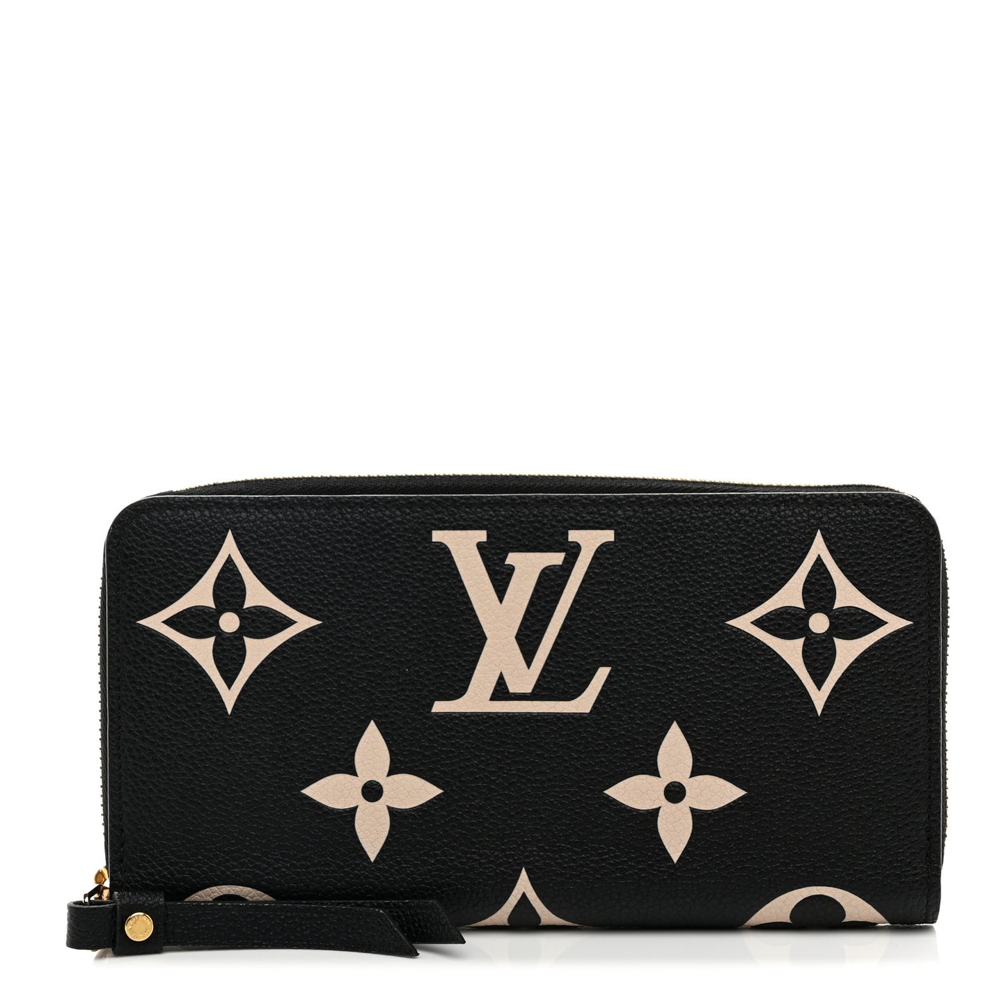 Empreinte Monogram Giant Zippy Wallet Black Beige