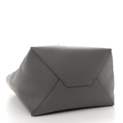 Celine Soft Grained Calfskin Medium Belt Cabas Phantom Grey 4 of 11