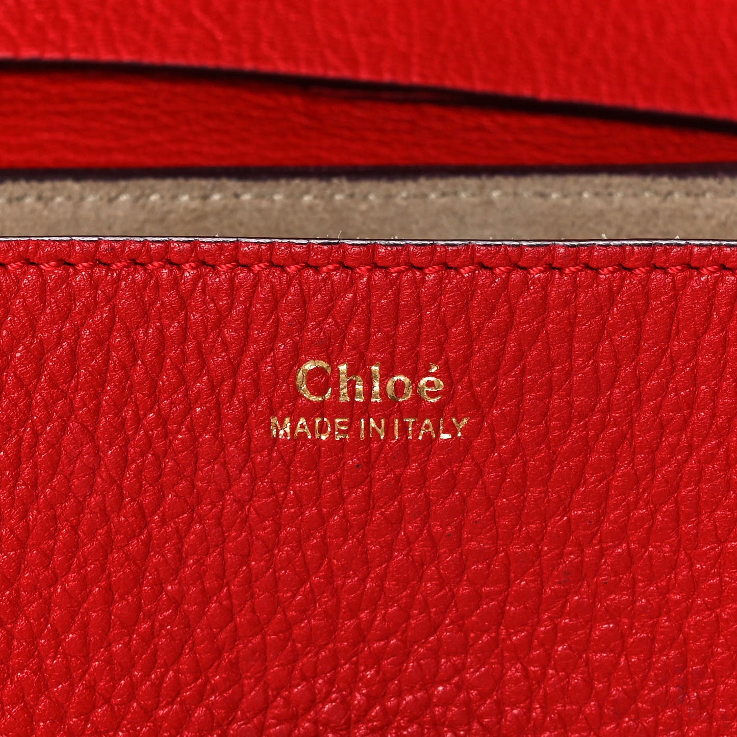 Grained Lambskin Mini Drew Shoulder Bag Plaid Red