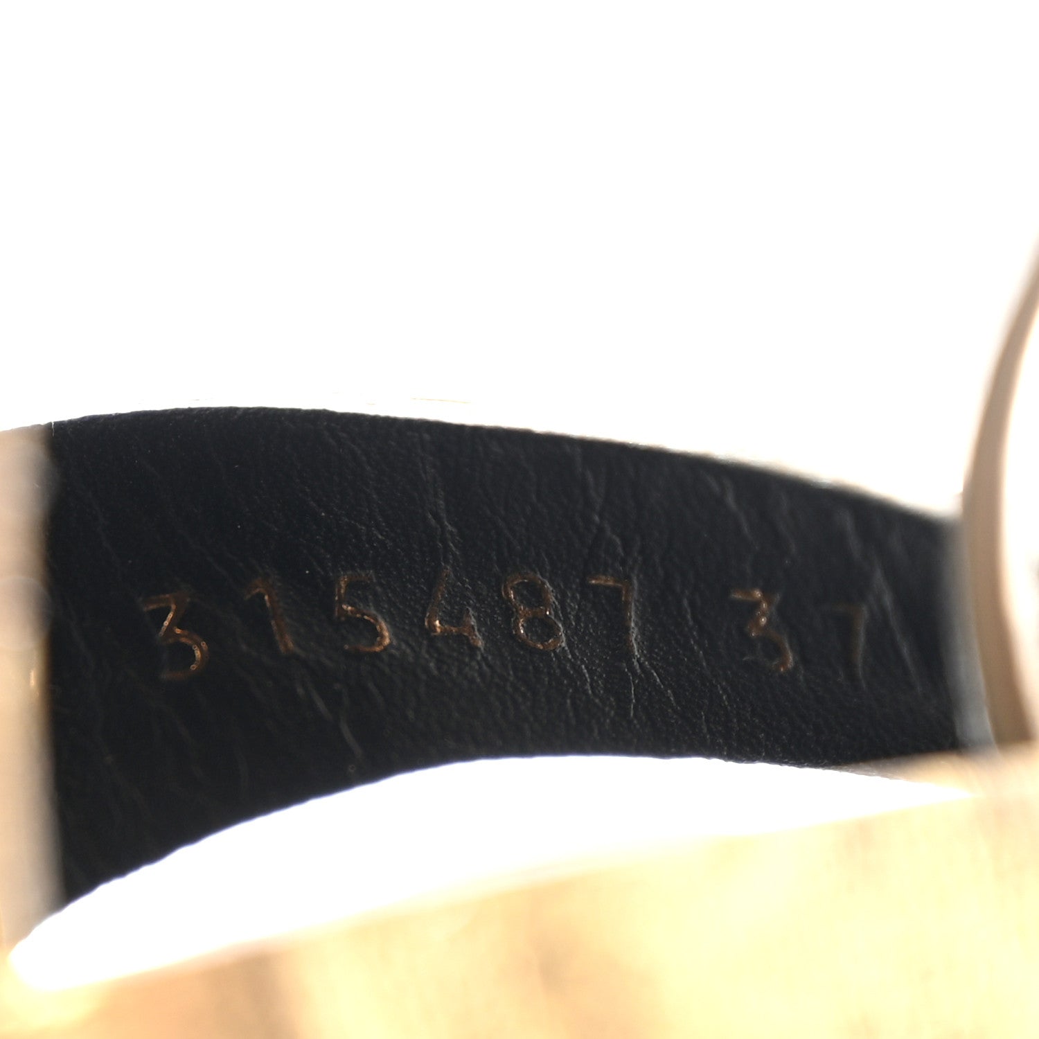 Saint Laurent Metallic Eel Tribute 105 Platform Sandals 37 Gold 7 of 10