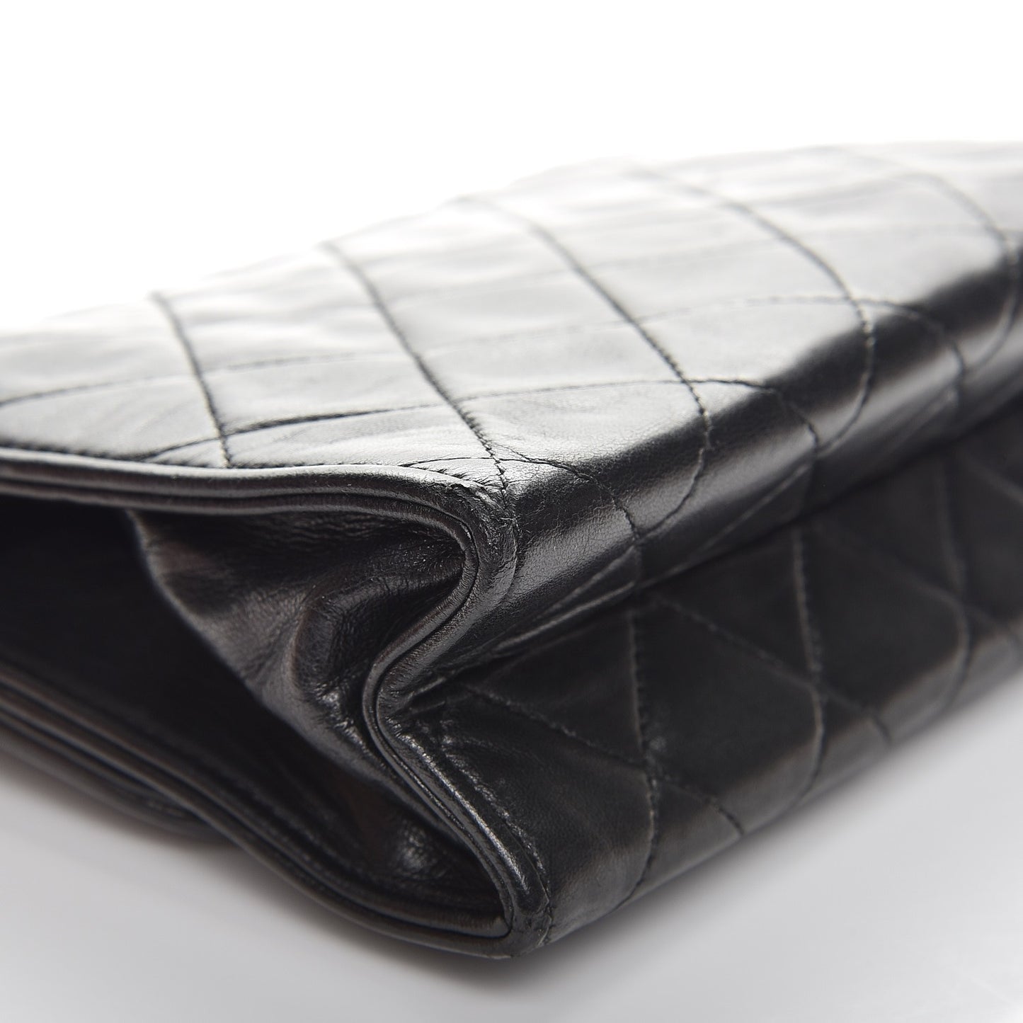 Lambskin Quilted Tassel Flap Black