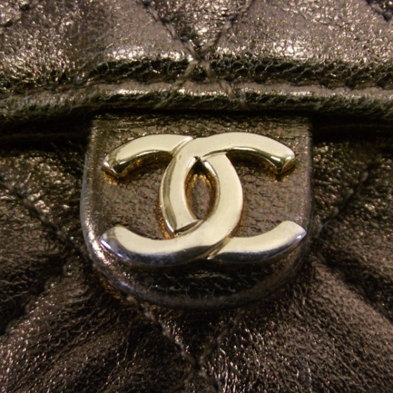 Chanel Quilted Leather Micro Mini Flap Bronze 9 of 9