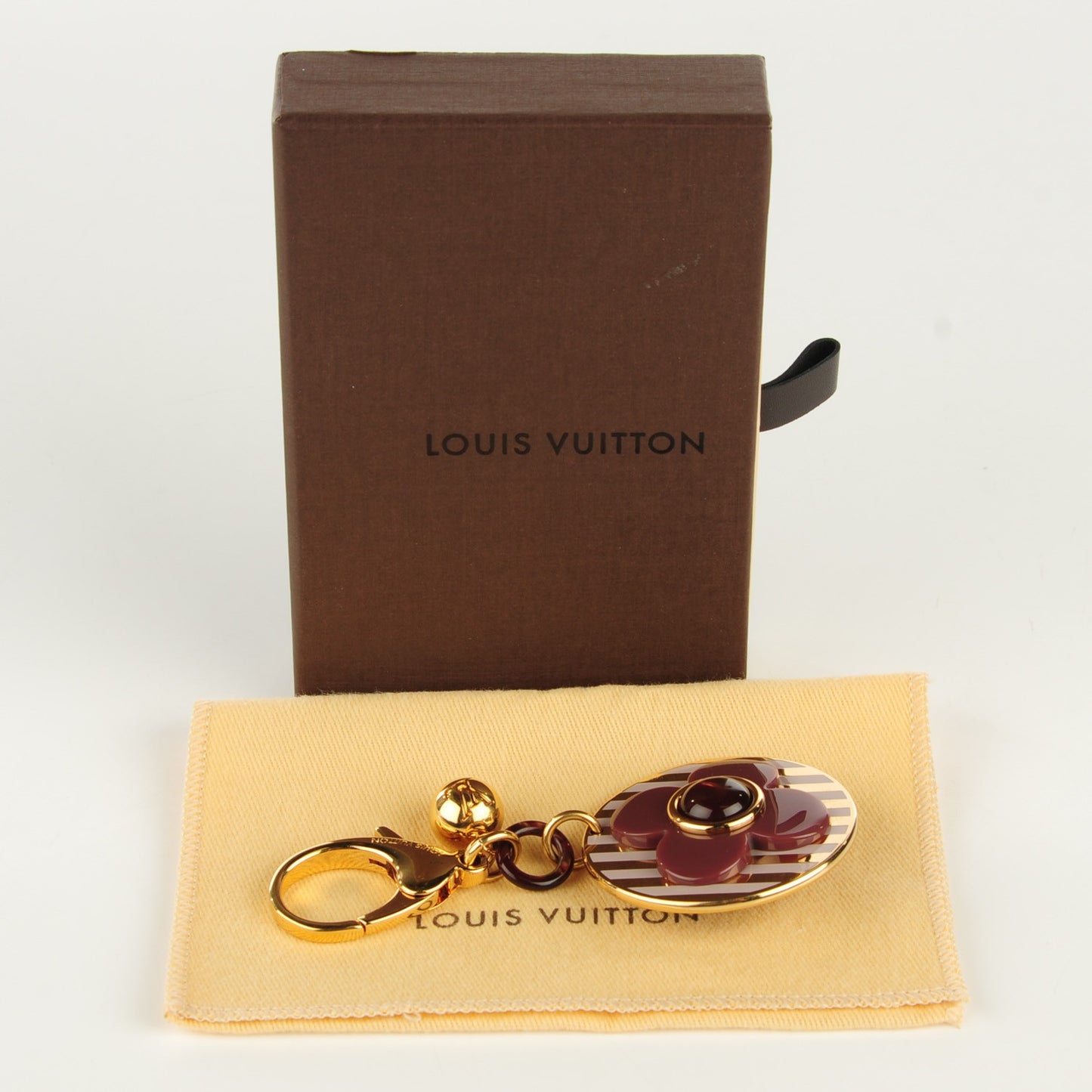Rayures Bag Charm Purple
