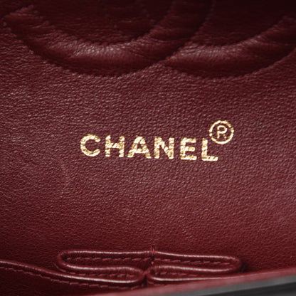 Chanel Lambskin Quilted Medium Double Flap Black 7 of 10