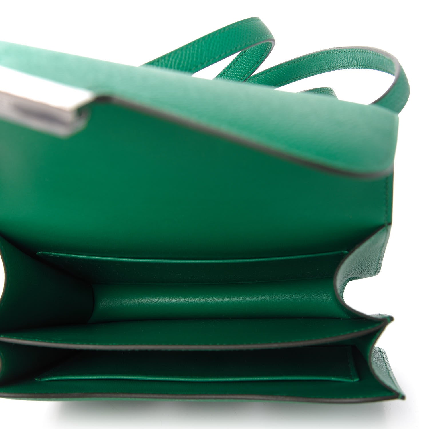Hermes Epsom Enamel Constance 18 Vert Jade Bleu Brume 5 of 11