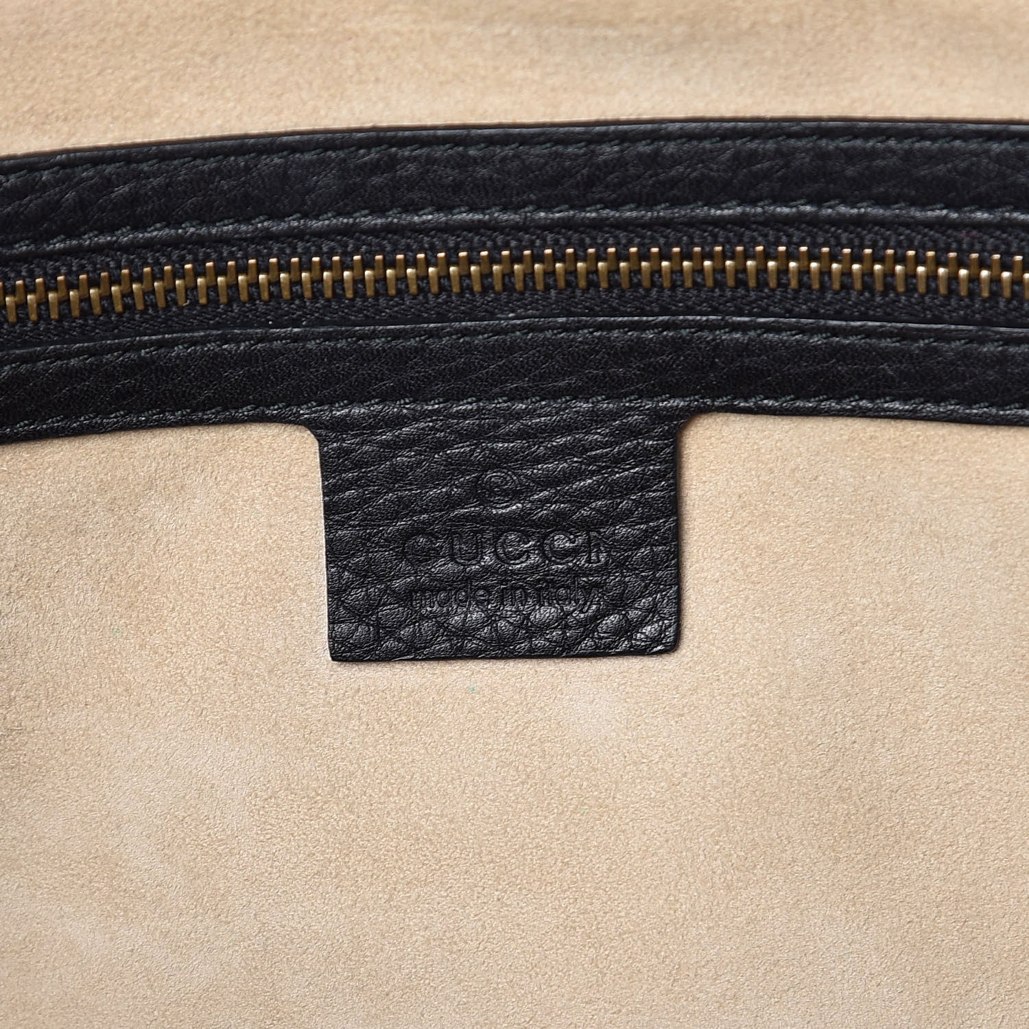 Gucci Pebbled Calfskin Medium 1973 Top Handle Satchel Black 6 of 16