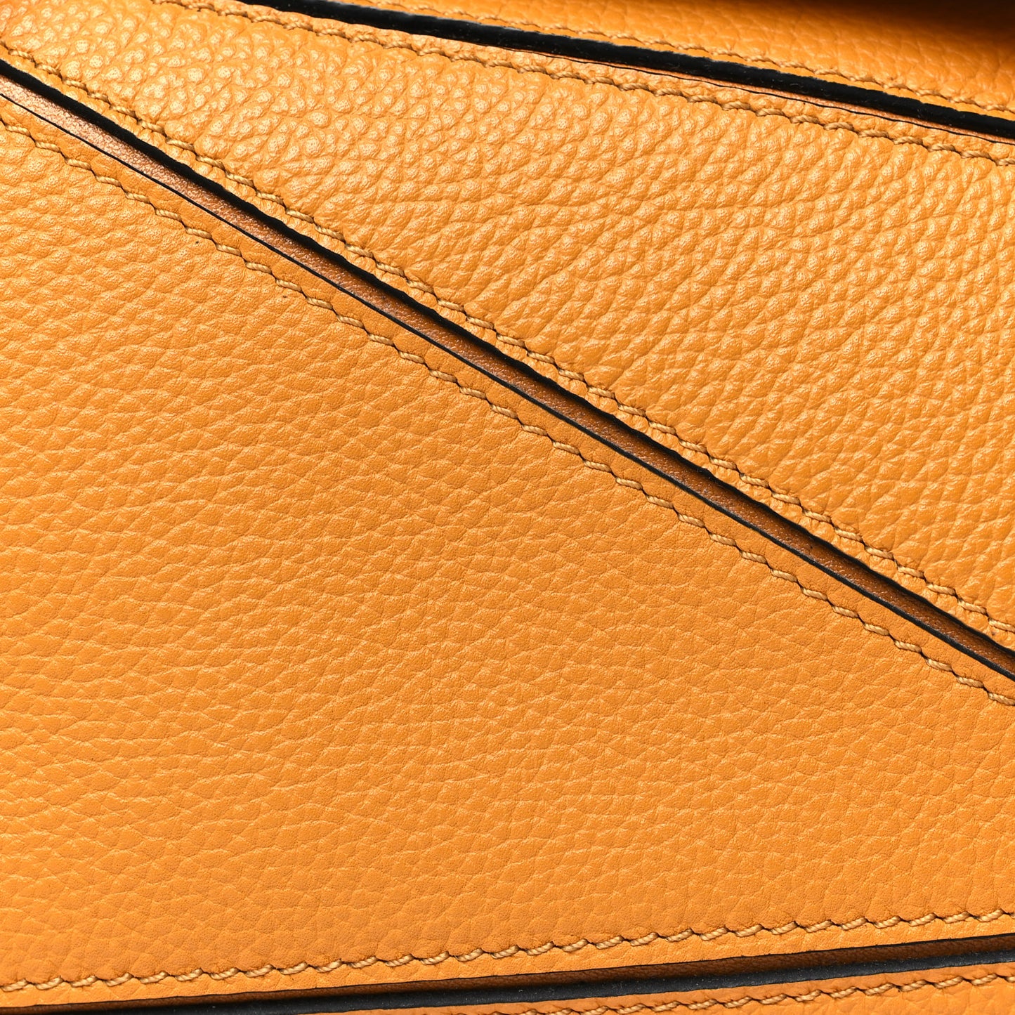 Grained Calfskin Mini Puzzle Bag Sunflower