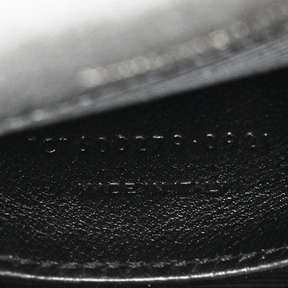 Saint Laurent Sheepskin Matelasse Chevron Monogram Medium College Bag Black 7 of 10