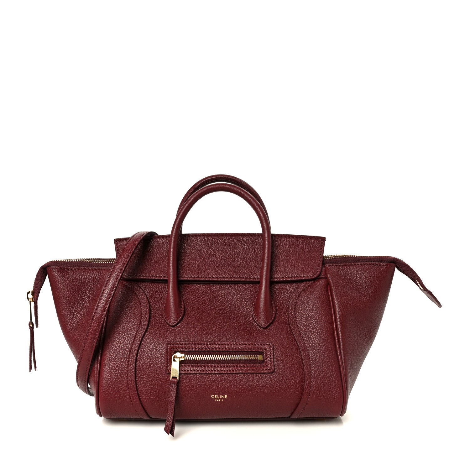 Celine Grained Calfskin Little New Luggage Syrah 1 of 10