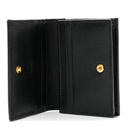 Gucci Azalea Calfskin Marina Card Case Black 5 of 10