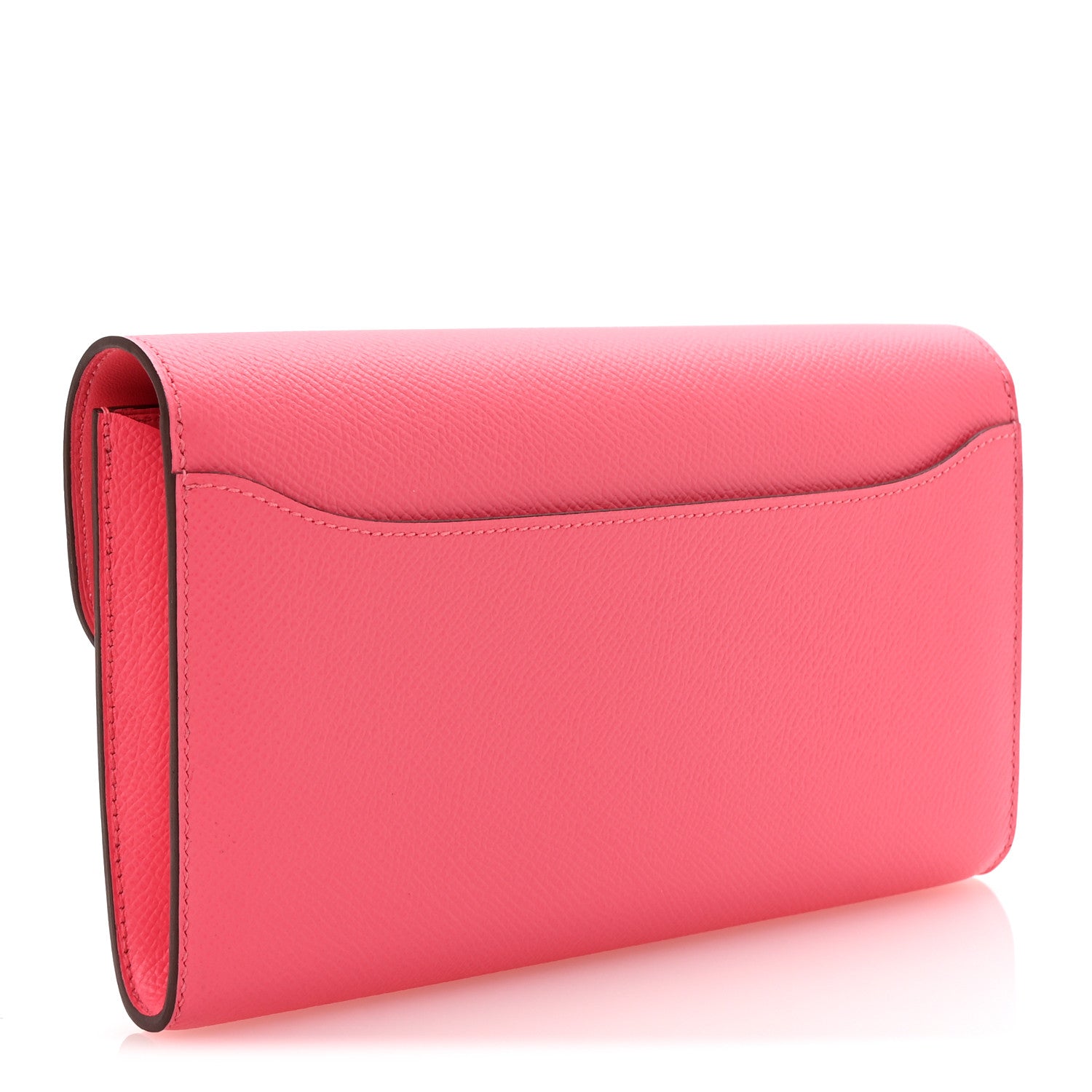 Hermes Epsom Constance Long Wallet Rose Azalee 3 of 8