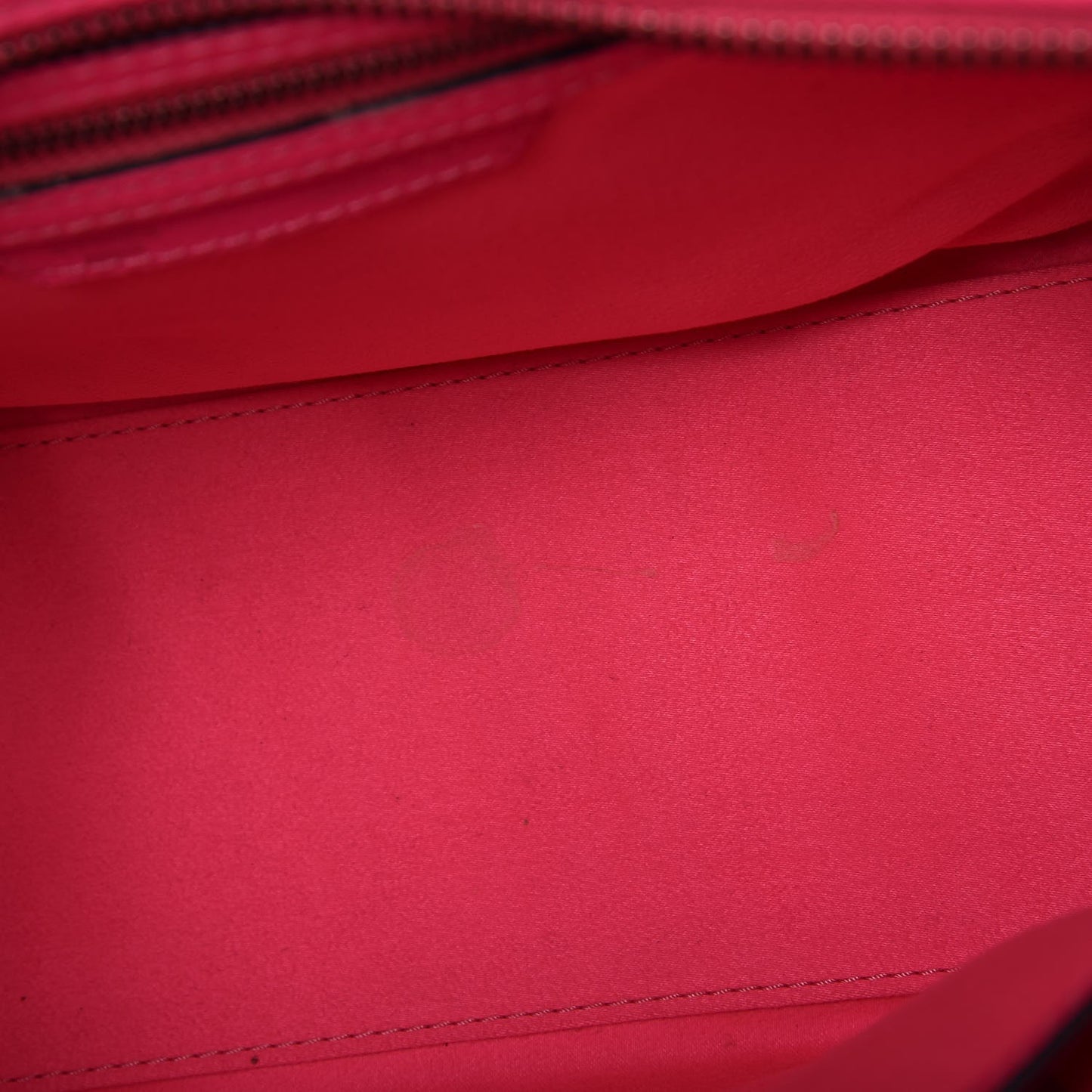 Drummed Calfskin Micro Luggage Fluo Pink