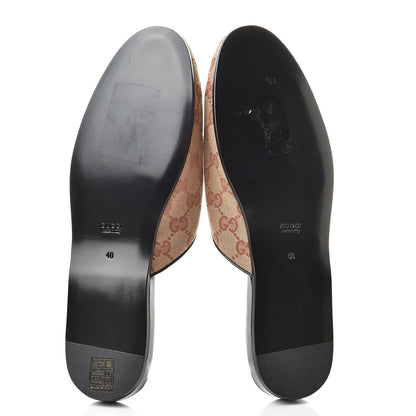 Gucci X MLB Monogram NY Yankees Embroidered Womens GG Slippers 40 Beige Ruggine 5 of 10