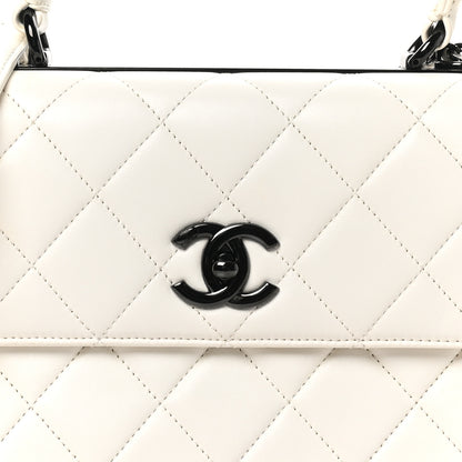 Chanel Lambskin Quilted Small Trendy CC Dual Handle Flap Bag White 8 of 11