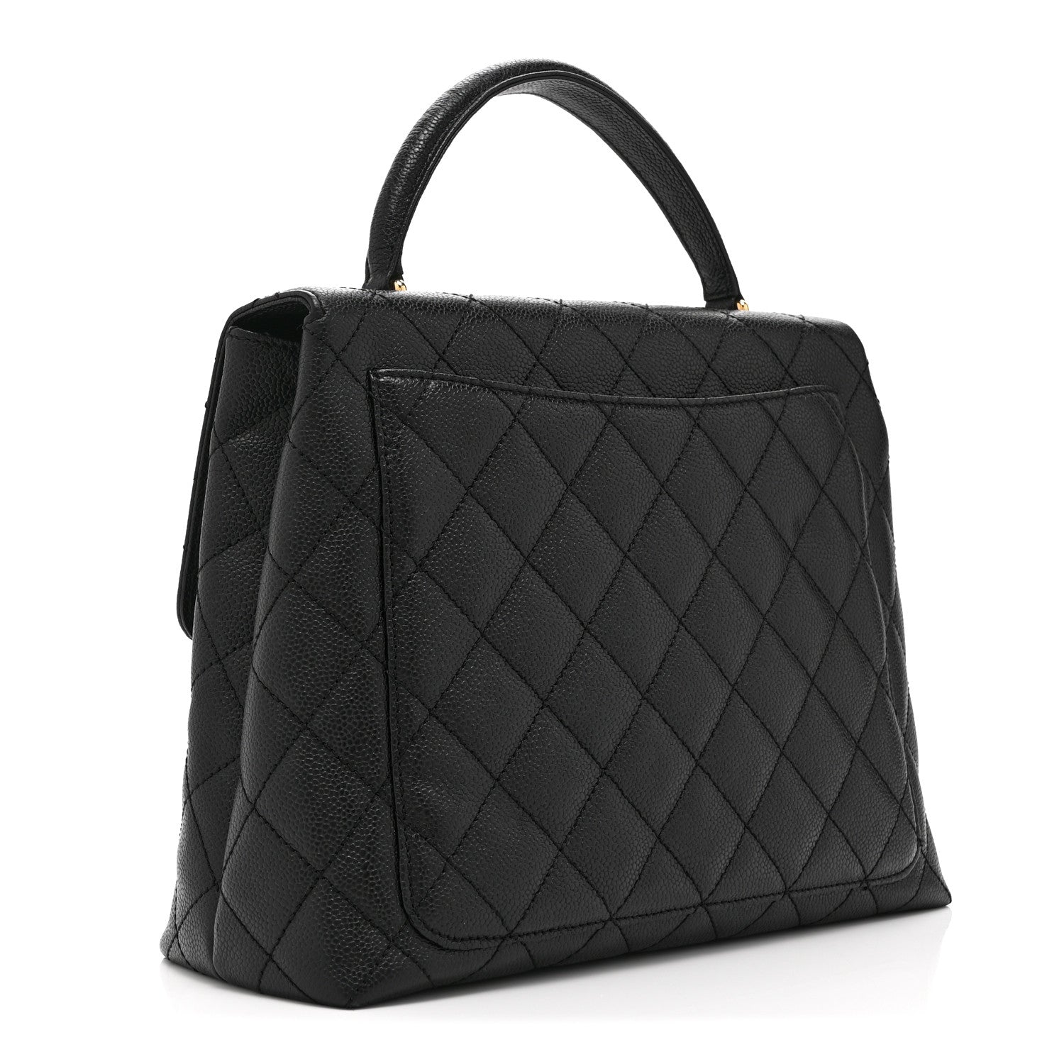 Chanel Caviar Quilted Jumbo Kelly Flap Black 3 of 11