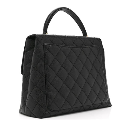 Chanel Caviar Quilted Jumbo Kelly Flap Black 3 of 11