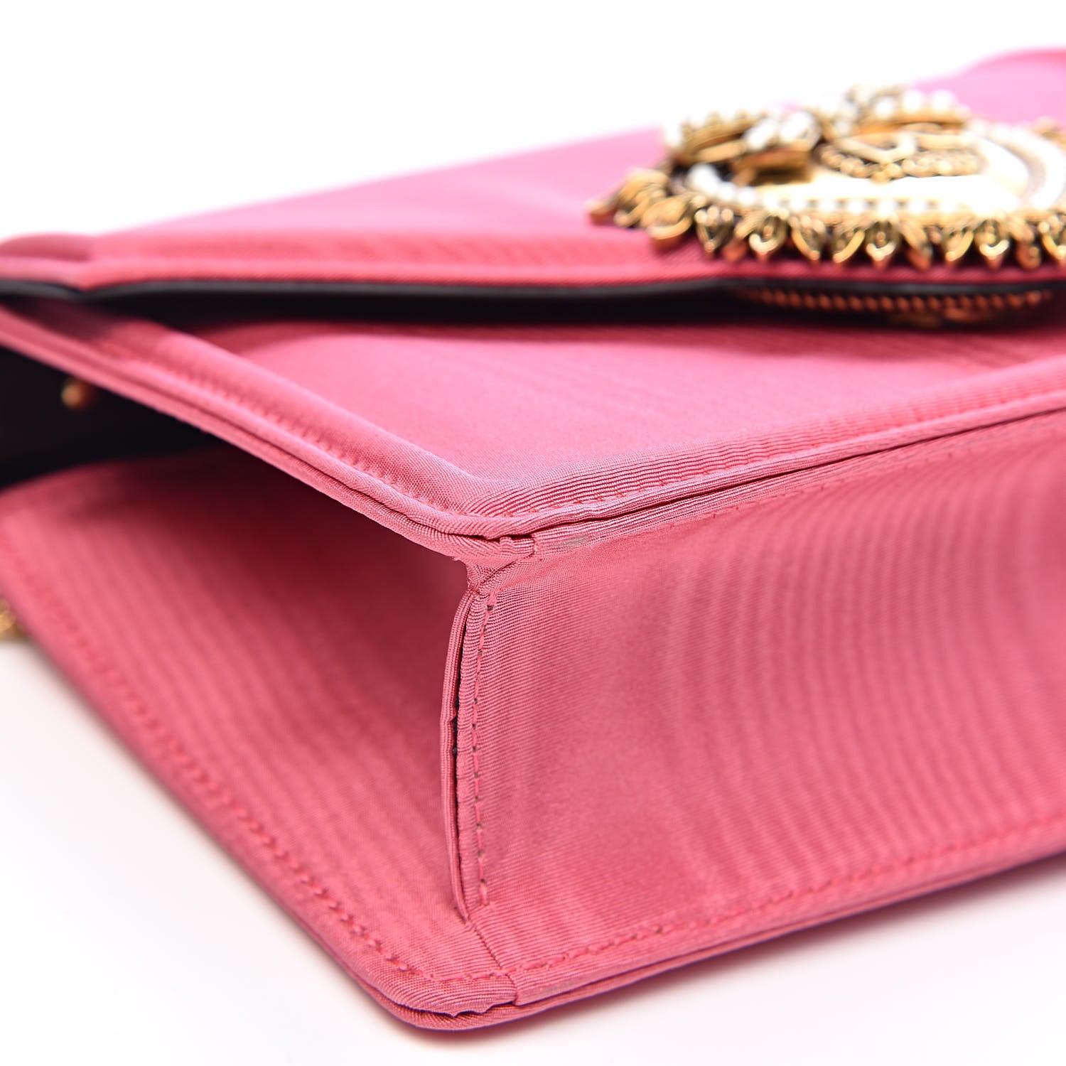 Dolce & Gabbana Silk Small Devotion Envelope Top Handle Bag Pink 8 of 13