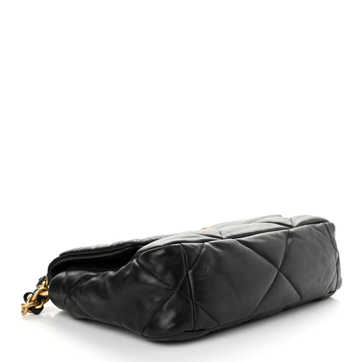 Lambskin Quilted Medium Chanel 19 Flap Black