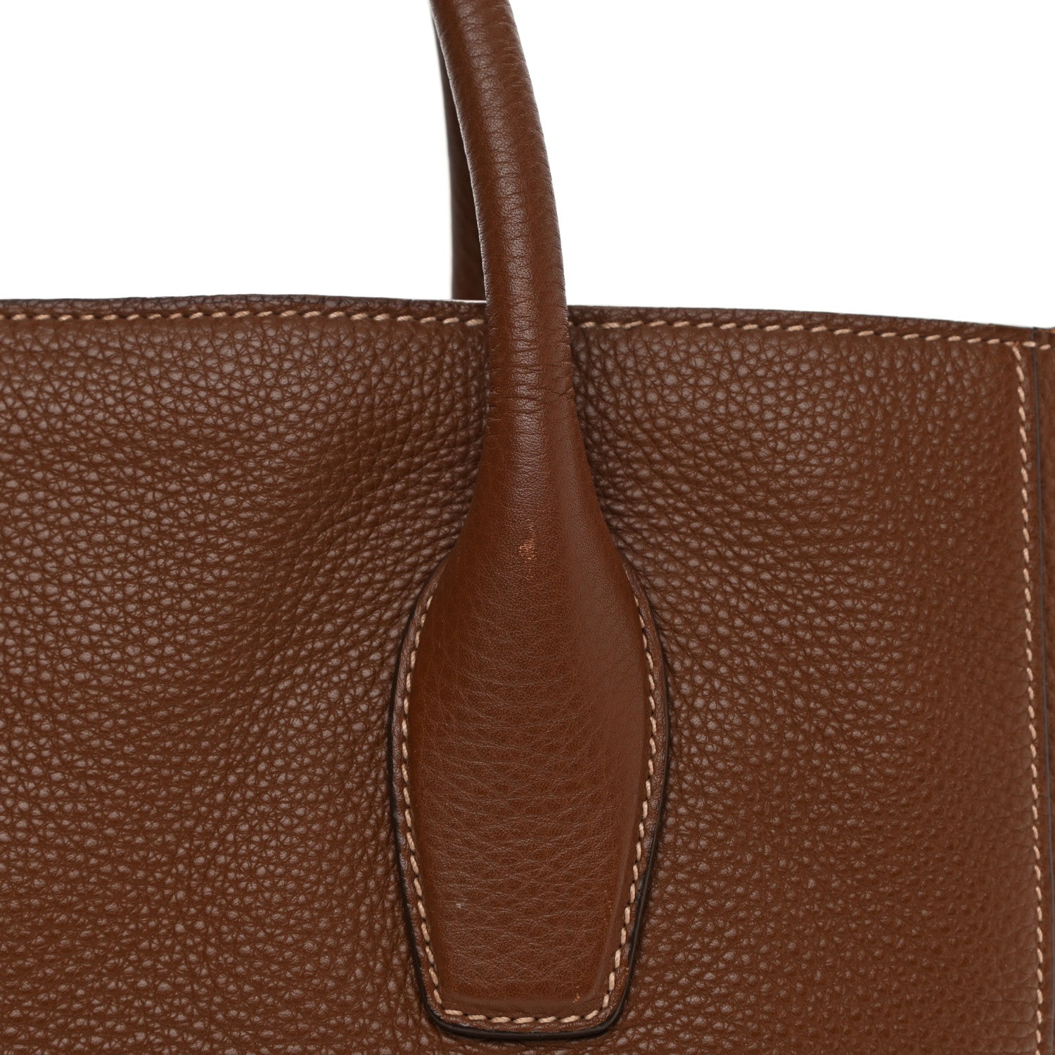 Prada Vitello Daino Tote Palissandro 10 of 12
