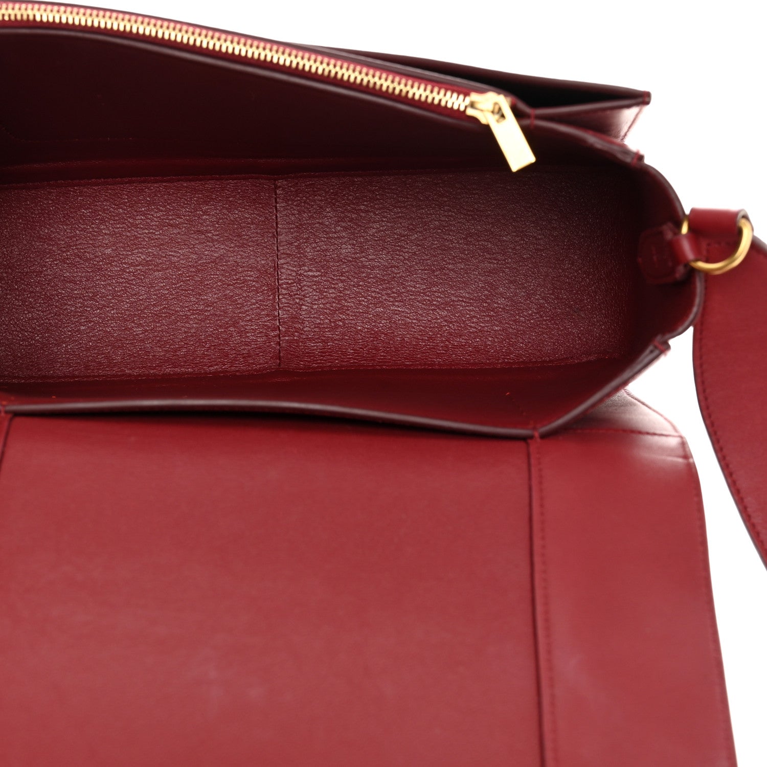 Celine Shiny Smooth Calfskin Medium Frame Shoulder Bag Ruby Nude 5 of 11