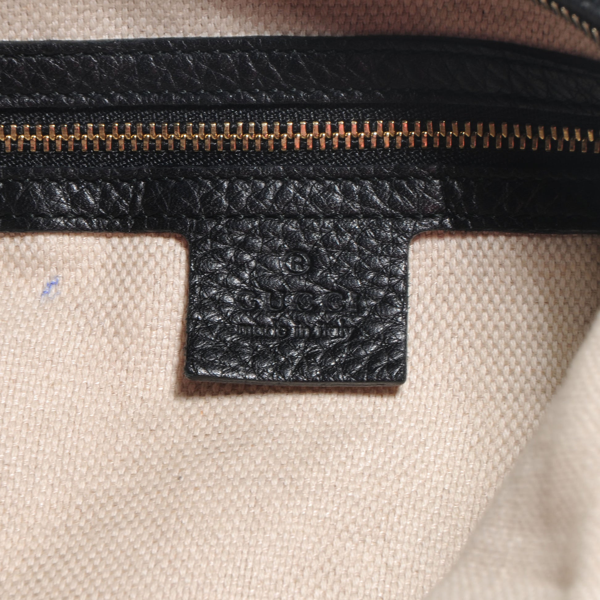 Gucci Pebbled Calfskin Large Soho Hobo Black 6 of 7