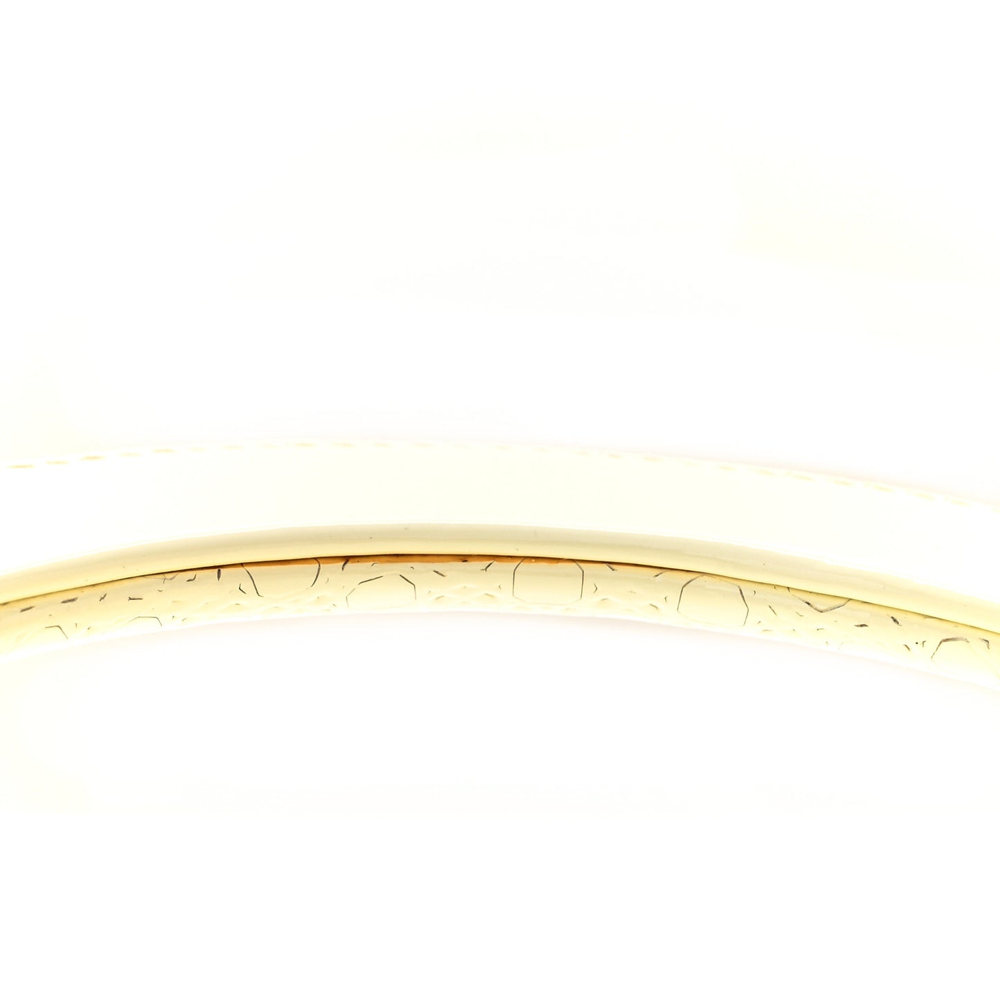 Patent Micro-Cannage Medium Lady Dior White