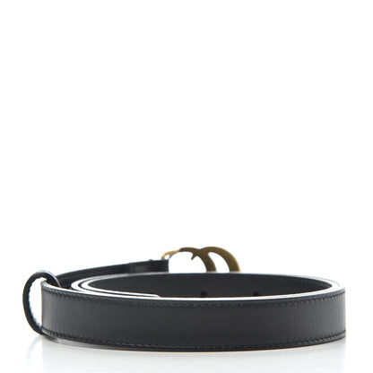 Gucci Calfskin Double G 20mm Belt 75 30 Black 2 of 6