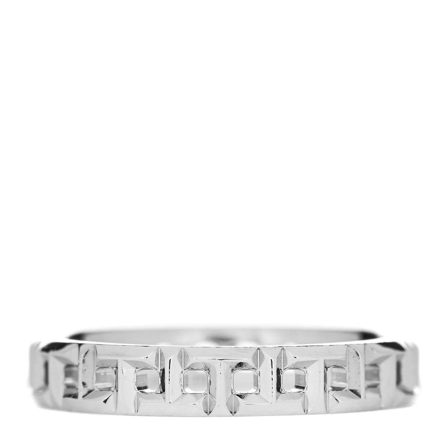 18K White Gold T True Narrow Band Ring 52 6