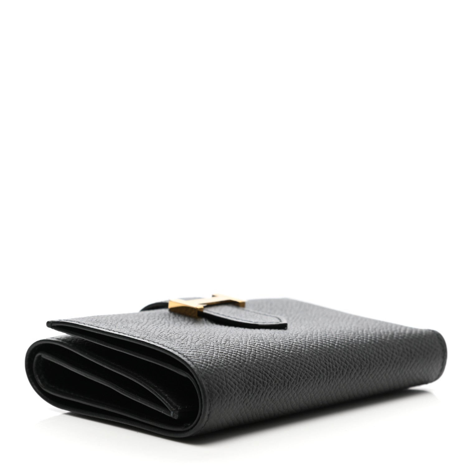 Hermes Epsom Tri-Fold Compact Bearn Wallet Black 4 of 8