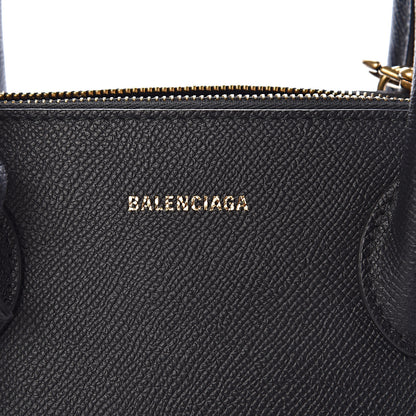 Balenciaga Signature Grained Calfskin Logo S Ville Top Handle Bag Black 10 of 11