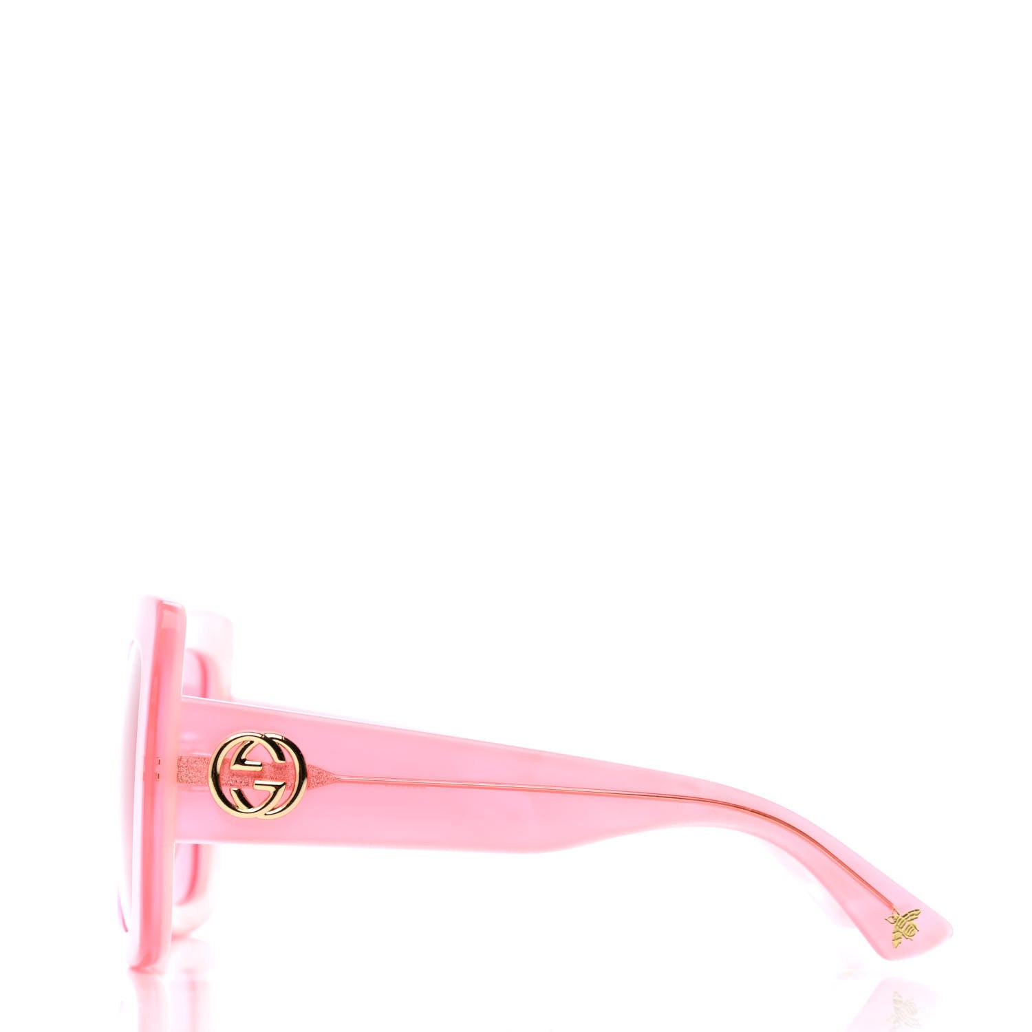 Gucci Square Frame GG0083S Sunglasses Pink 3 of 4