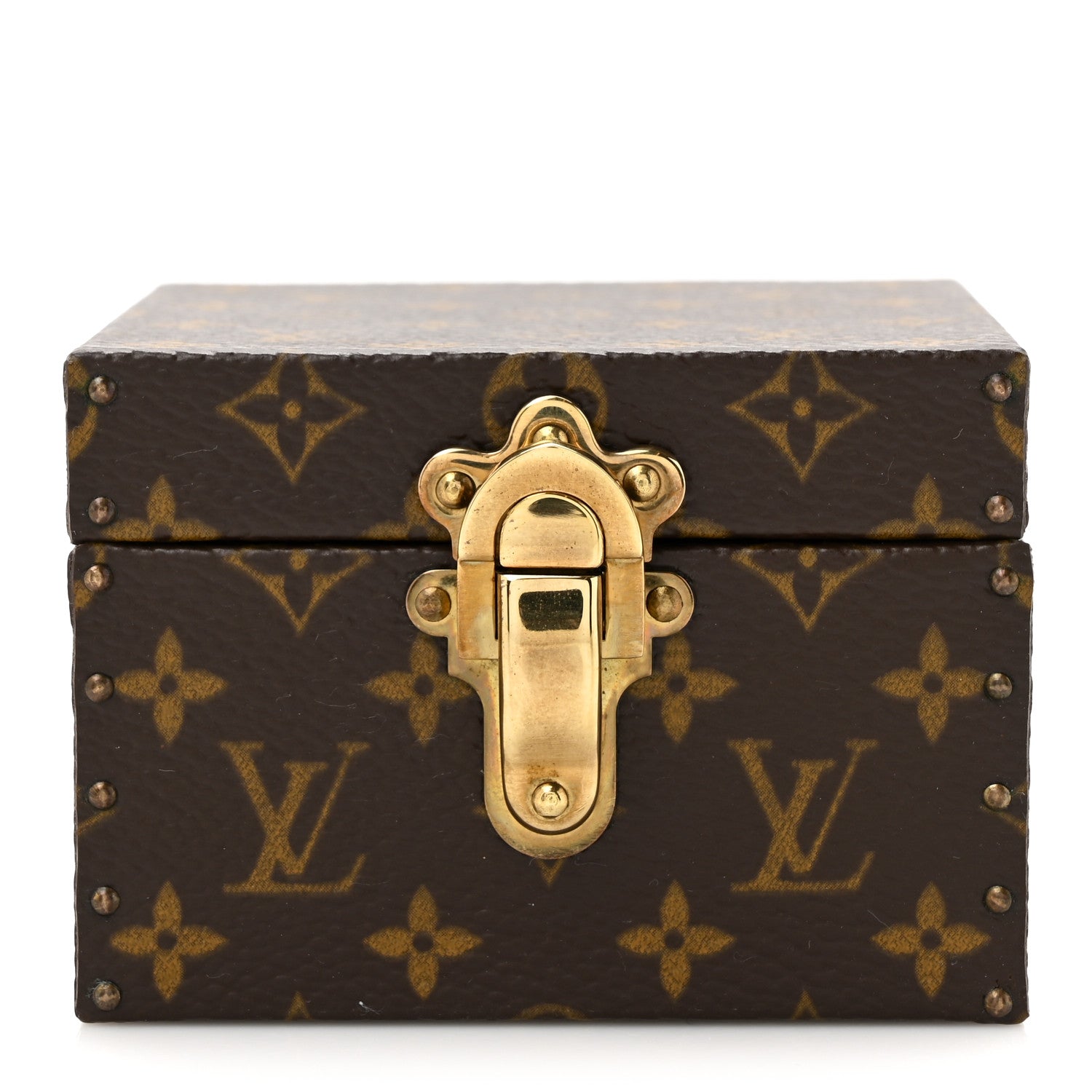 Louis Vuitton Monogram Earring Box Mini Trunk Case 1 of 7