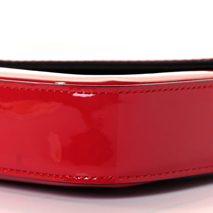 Fendi Vitello Vernice Mou F is Fendi Envelope Wallet on Chain with Pouches Rosso Cardinale 6 of 7